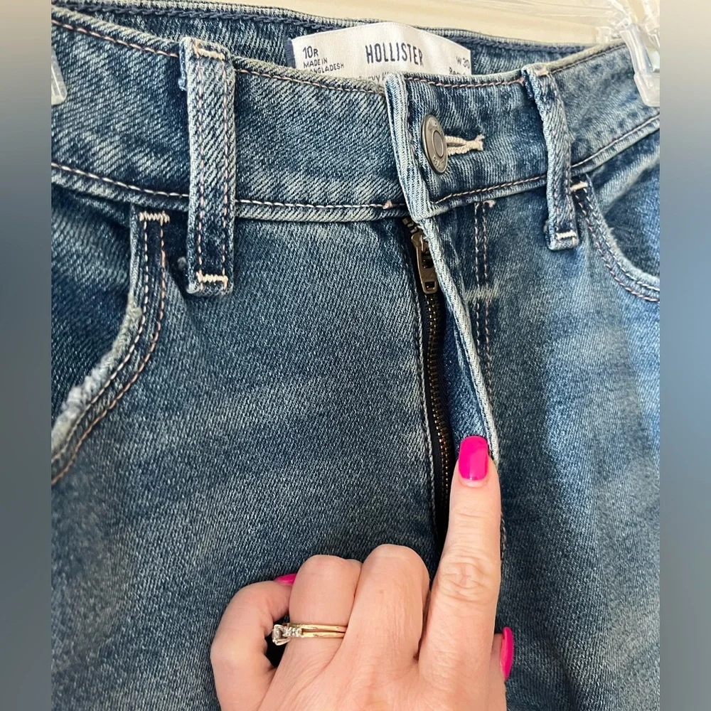 Hollister Curvy High-Rise WideFlare Light Wash Jeans Women’s Size 10 - Picture 3 of 14